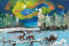 2019-12-12Zwei-Rehe-auf-der-WinterwieseB