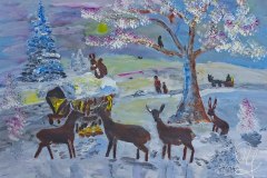 2022-12-17-Rehe-im-Winter-50x70-kl