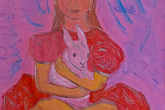 2024-03-30-Rotes-Maedchen-mit-Hase-50x70-kl