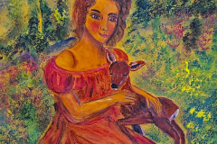 2025-02-09-Maedchen-mit-Rehkitz-50x70-kl